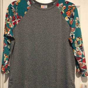 LuLaRoe Randy Teal Floral so M NWT